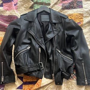 All Saints Balfern leather jacket